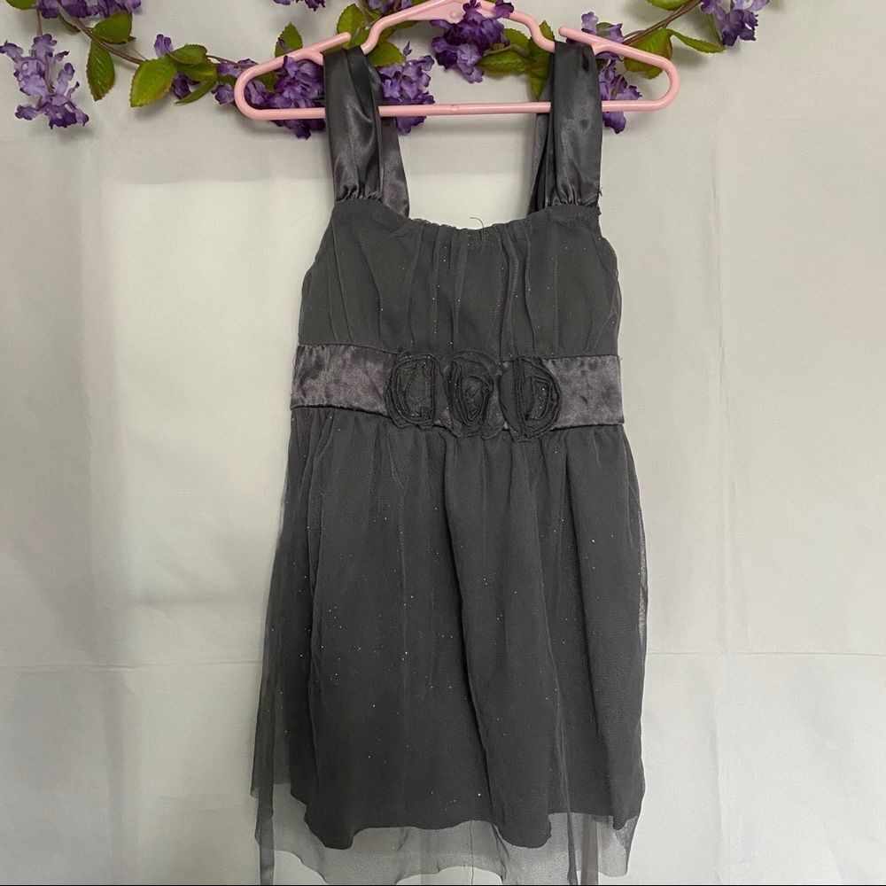 Holiday Editions Girls dark gray/charcoal silver